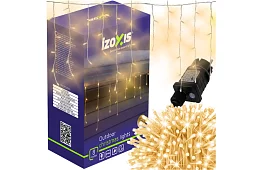 Vianočný LED záves - dážď  300 LED vonkajší - 15m teplá biela