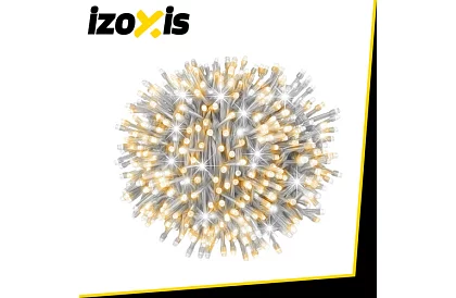 Vianočný LED záves - dážď 100 LED vonkajší - 6m teplá biela