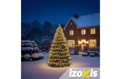 Vianočný LED reťazec Balls 300 LED vonkajší - 30m teplá biela