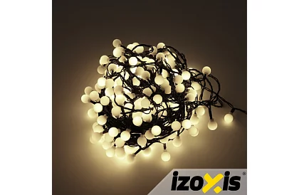 Vianočný LED reťazec Balls 300 LED vonkajší - 30m teplá biela