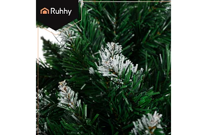 Vianočný hustý reťaz - girlanda zelenobiela 270 cm