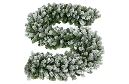 Vianočný hustý reťaz - girlanda zelenobiela 270 cm
