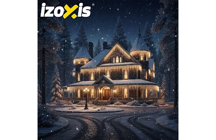 Vianočný LED záves-dážď 500 LED vonkajší - 20m teplá biela