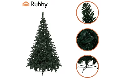 Umelý vianočný stromček s hustým ihličím – 210 cm