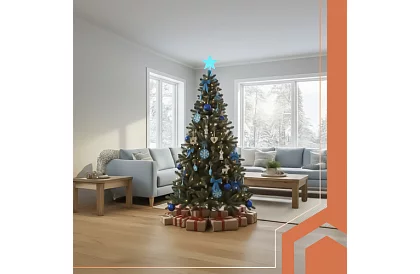 Umelý vianočný stromček s hustým ihličím – 210 cm