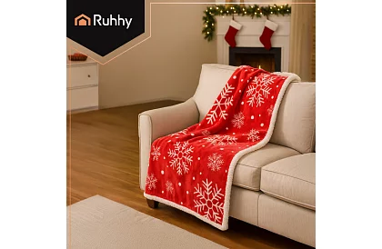 Vianočná flanelová deka 130 x 170 cm