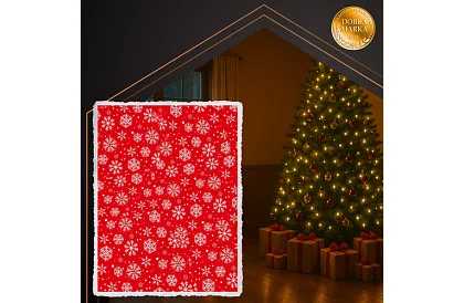 Vianočná flanelová deka 130 x 170 cm