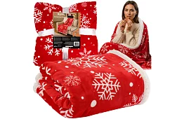 Vianočná flanelová deka 130 x 170 cm