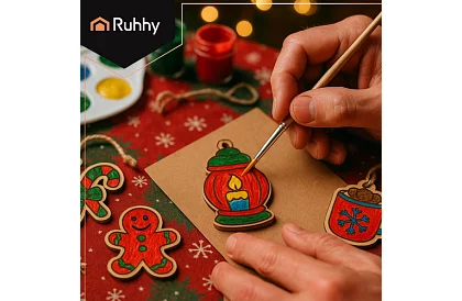 Drevené vianočné ozdoby na dotvorenie 24 ks