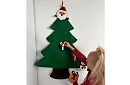 DIY plsťový vianočný stromček na stenu - 90 cm