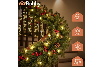 LED svietiaca girlanda na batérie – 270 cm