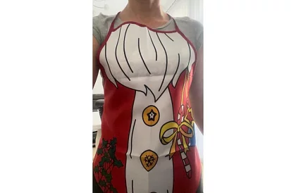 Zástera šéfkuchára - vianočný motív