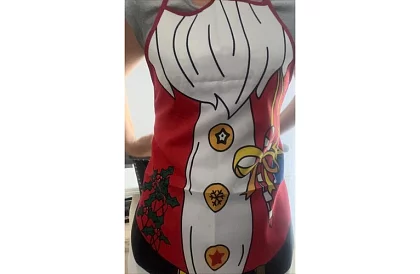 Zástera šéfkuchára - vianočný motív