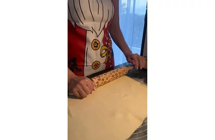 Zástera šéfkuchára - vianočný motív