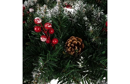 Dekoračný zasnežený veniec na dvere