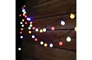 Dekoratívny vonkajší solárny reťazec Balls – 7 metrov, multicolor