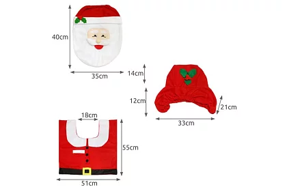 Vianočný kúpeľňový set – 3 kusy