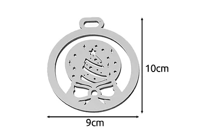 Drevené biele vianočné ozdoby 20 kusov
