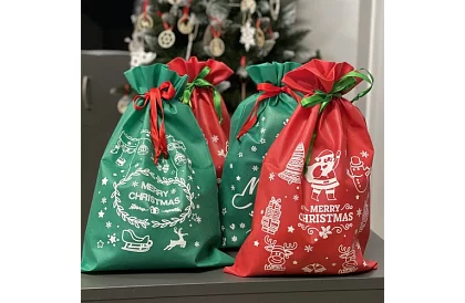 Vianočné darčekové tašky na vianočné dary – 4 kusy
