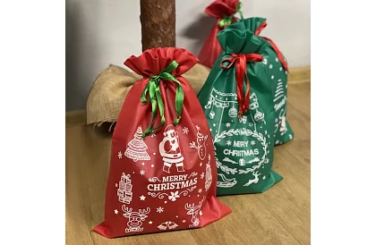 Vianočné darčekové tašky na vianočné dary – 4 kusy