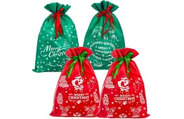 Vianočné darčekové tašky na vianočné dary – 4 kusy