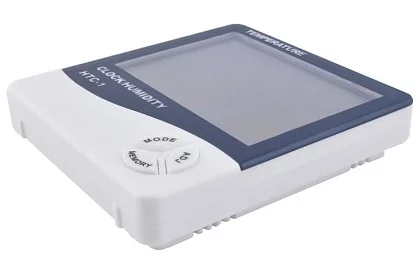 Digitálne hodiny s vlhkomerom a teplomerom