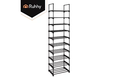 Předsienkový regál 174x45x30 cm – botník 10 políc