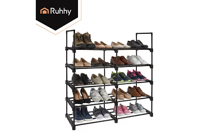 Předsienkový regál 174x45x30 cm – botník 10 políc