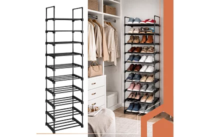 Předsienkový regál 174x45x30 cm – botník 10 políc