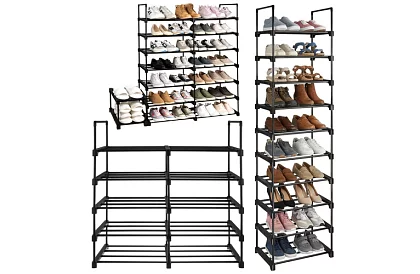 Předsienkový regál 174x45x30 cm – botník 10 políc