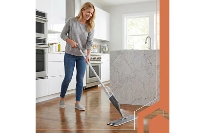 Ploché mop s rozprašovačom Ruhhy 300 ml + 3 utierky