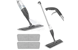 Ploché mop s rozprašovačom Ruhhy 300 ml + 3 utierky