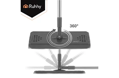 Praktický plochý mop + vedro 8,5 litra – dvojkomorový s príslušenstvom