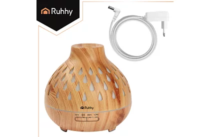 Aroma difuzér Puri – zvlhčovač vzduchu 400 ml s LED podsvietením