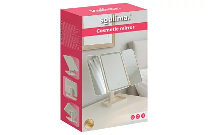 Zväčšovacie kozmetické zrkadlo s LED osvetlením