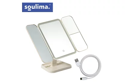 Zväčšovacie kozmetické zrkadlo s LED osvetlením