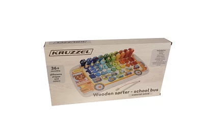 Drevené hádanky pre deti – triedič tvarov