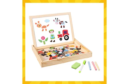 Magnetická obojstranná tabuľa - 108 kusov príslušenstva