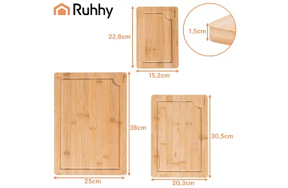 Sada bambusových prkének so stojanom