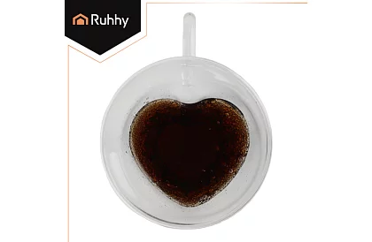 Hrníček srdce 240 ml - termálne sklo