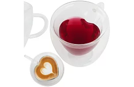 Hrníček srdce 240 ml - termálne sklo