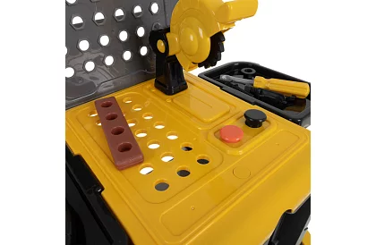 Detská dielňa 3v1, vozík s náradím - 59 dielov