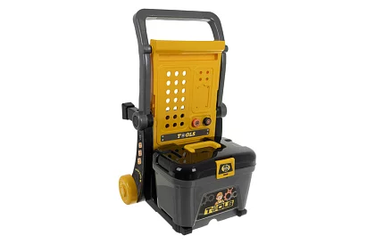 Detská dielňa 3v1, vozík s náradím - 59 dielov