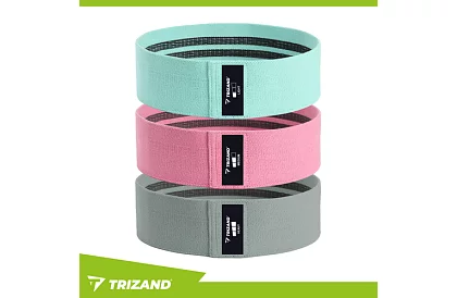 Sada odporových gúm - 3 úrovne odporu s tréningovým plánom