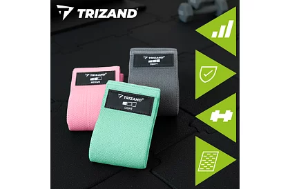 Sada odporových gúm - 3 úrovne odporu s tréningovým plánom