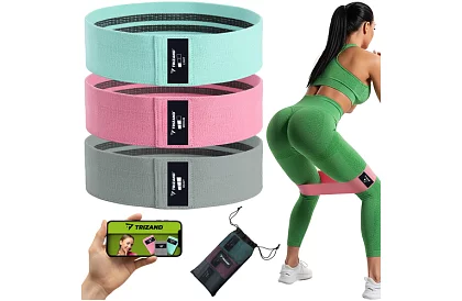 Sada odporových gúm - 3 úrovne odporu s tréningovým plánom