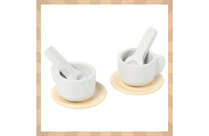 Drevená čajová súprava - veľký čajový servis