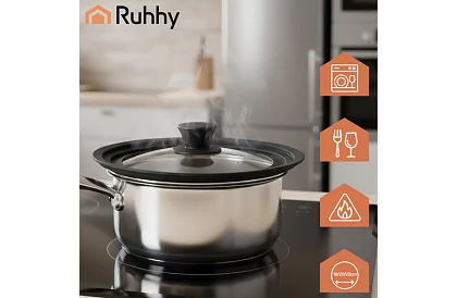 Silikónové viečko 3 v 1 18/20/22 cm Ruhhy 25563