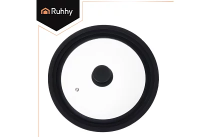 Univerzálny silikónovo-sklenený poklop 3 v 1 - priemer 24/26/28 cm