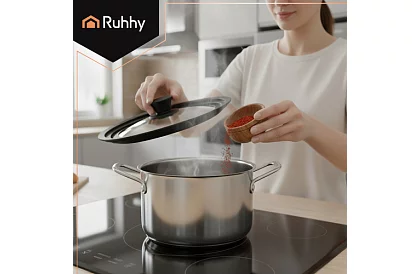 Univerzálny silikónovo-sklenený poklop 3 v 1 - priemer 24/26/28 cm